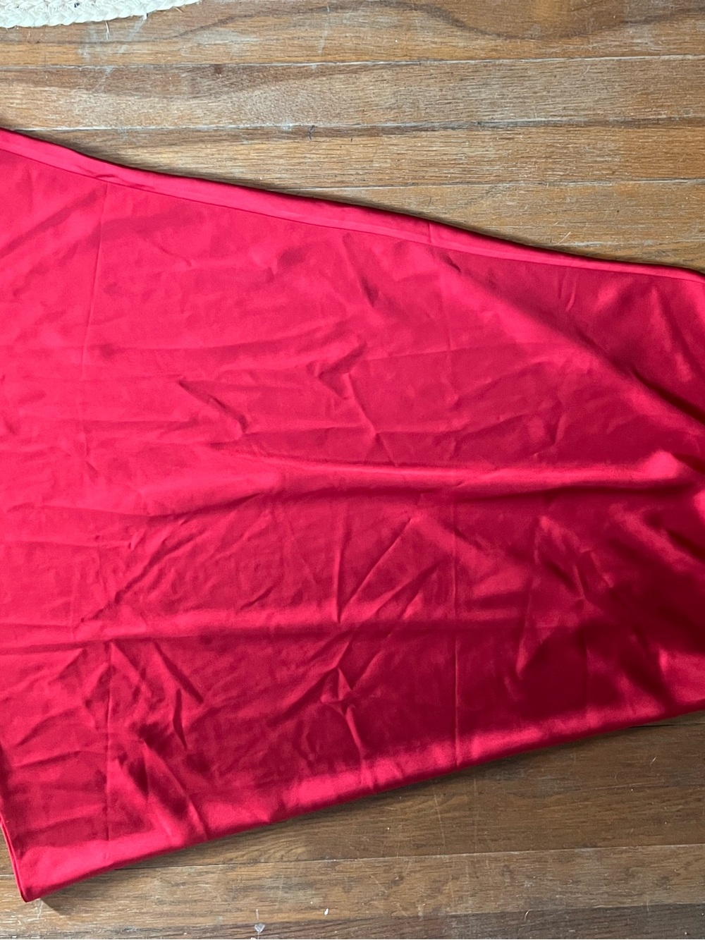 J. Crew Red Satin Midi Skirt - Women - Picture 2 of 6